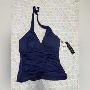 La Blanca halter swim top